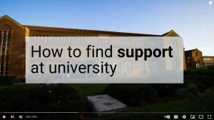 Click to watch video on how to find support at the University