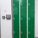 lockers in the Clarkson room